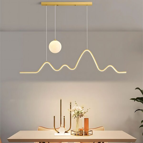 Lampa LED LHJ034-CP BRUSH GOLD