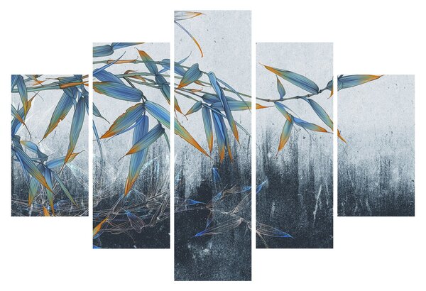 Tablou - Bambus pe perete (150x105 cm)
