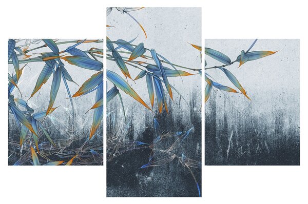 Tablou - Bambus pe perete (90x60 cm)