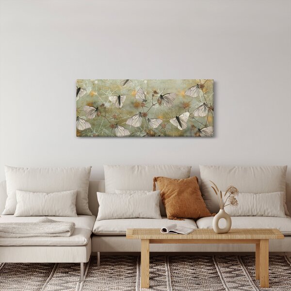 Tablou - Vintege fluturi (120x50 cm)