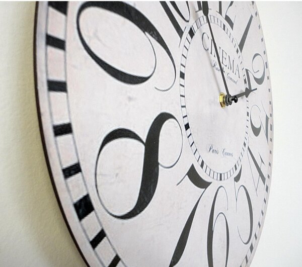 Ceas de perete decorativ cu cifre, design modern - NUMBER
