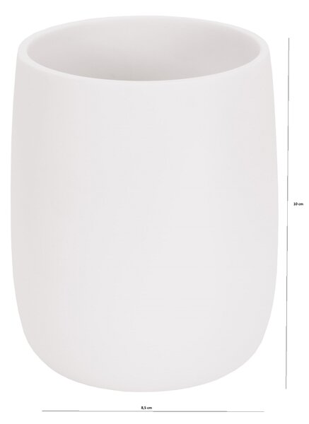 Kleine Wolke Bonny pahar pentru periuta de dinti alb 8035100852