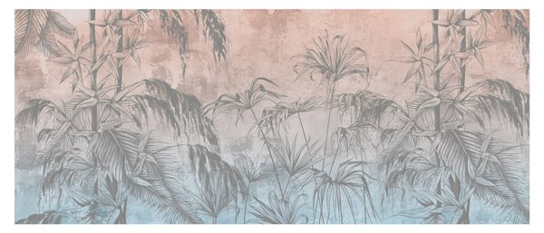 Tablou - Plante tropicale pe perete (120x50 cm)