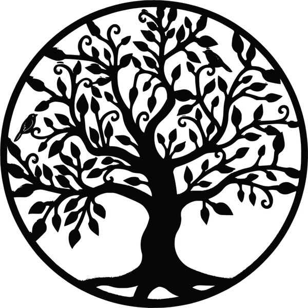 Pictură murală din lemn - Arborele Vieții simbolizează creșterea