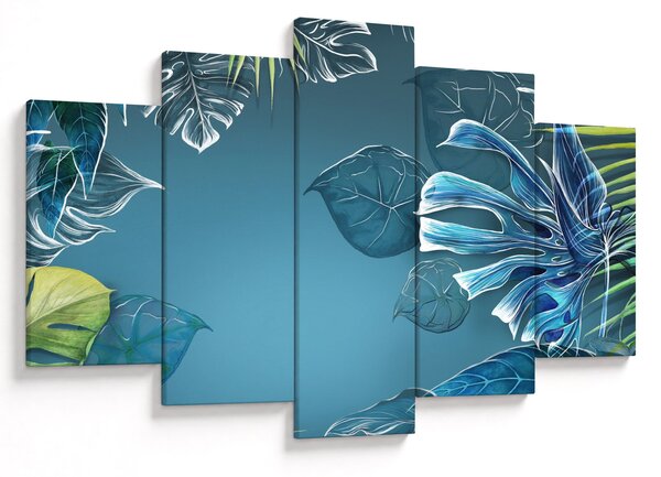 Tablou - Frunzele plantelor tropicale (150x105 cm)