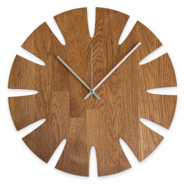 Ceas de perete din lemn - design elegant pentru sufragerie - KUGUMA