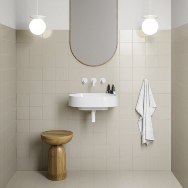 Ravak Yard lavoar 60.5x50 cm semicircular clasică-mobilier alb luciu XJX01060000
