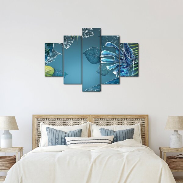 Tablou - Frunzele plantelor tropicale (150x105 cm)