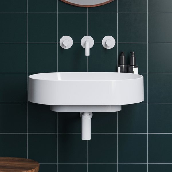 Ravak Yard lavoar 60.5x50 cm semicircular clasică-mobilier alb luciu XJX01060000