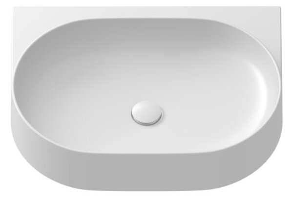 Ravak Yard lavoar 60.5x50 cm semicircular clasică-mobilier alb luciu XJX01060000