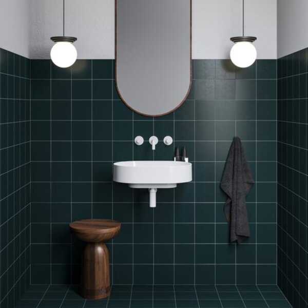 Ravak Yard lavoar 60.5x50 cm semicircular clasică-mobilier alb luciu XJX01060000