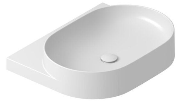 Ravak Yard lavoar 60.5x50 cm semicircular clasică-mobilier alb luciu XJX01060000