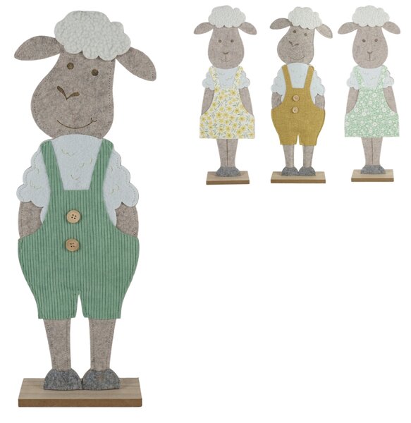 Decoratiune de Paste FELT LAMB 50 cm - mai multe culori Culoare: Verde
