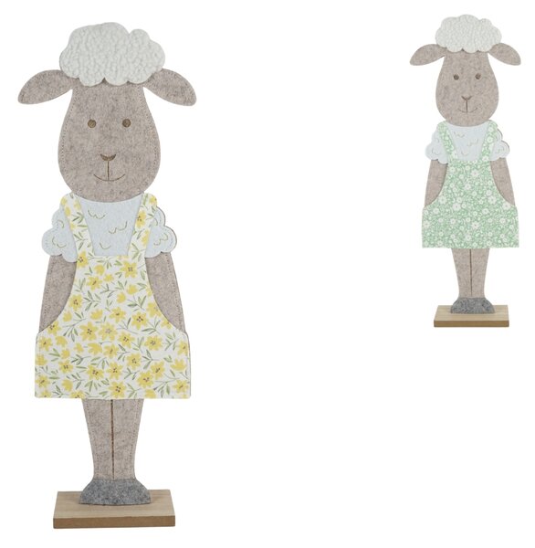 Decoratiune de Pasti FELT SHEEP 50 cm - mai multe culori Culoare: Galben