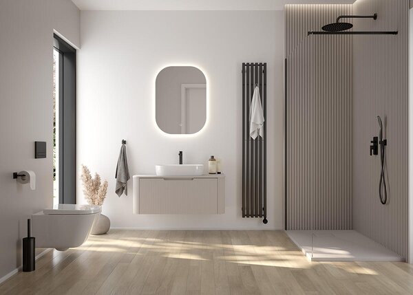 Oltens Stang (s) calorifer de baie decorativ 180x13 cm grafit 55024400