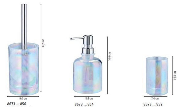 Kleine Wolke Opalis pahar pentru periuta de dinti transparent-multicolor 8673213852