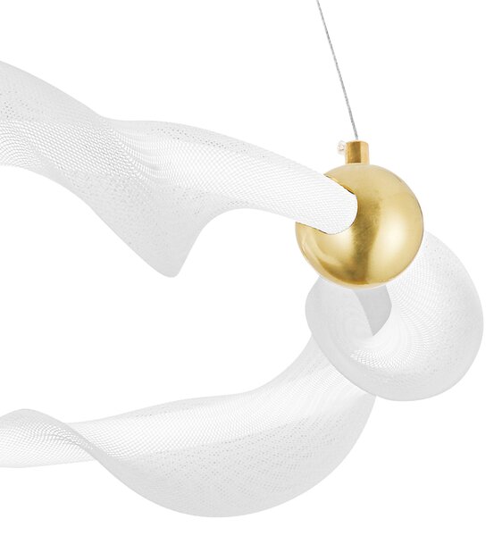Lampa LED G010-CP WHITE/GOLD
