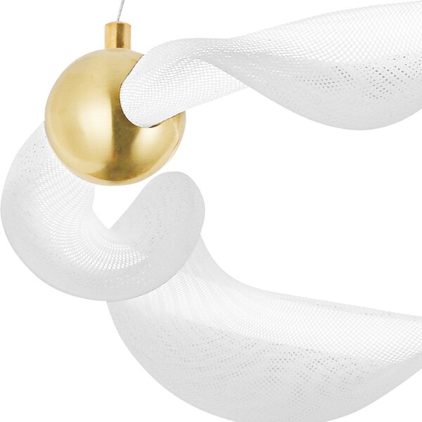 Lampa LED G010-CP WHITE/GOLD