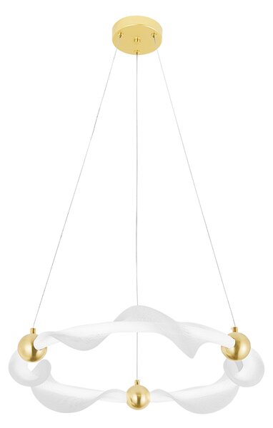 Lampa LED G010-CP WHITE/GOLD