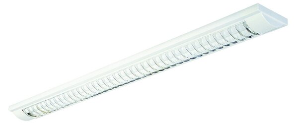 G & L Handels GmbH Lampă LED de atașare cu grilaj 444 G13/T8, alb, Alb, Studiu / Birou, Metal