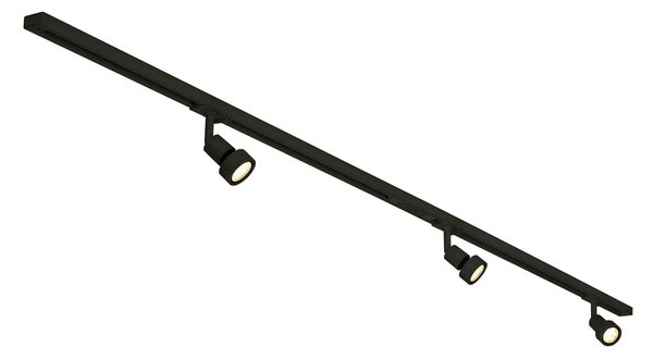 SLV Puri-Track Set de șine cu 1 circuit negru, Negru, Camera de zi / sufragerie, Metal, Modern