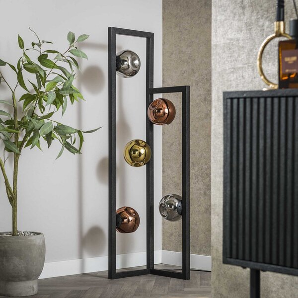 Zijlstra Stellar lampadar Cadru, metal, sticlă, multicolor, Multicolor, Camera de zi / sufragerie, Sticlă, Modern