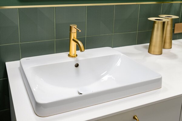 Geberit Variform lavoar 55x45 cm dreptunghiular încastrat alb luciu 500.741.01.2