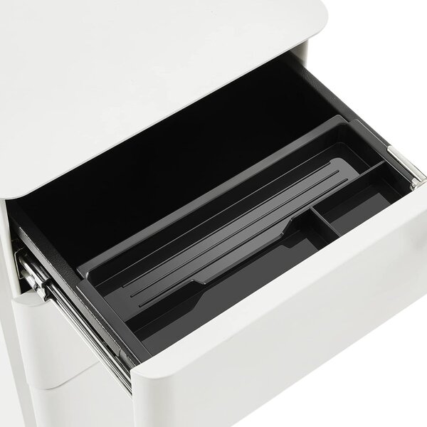 RollBox metalic -White30 - casetiera metalica de birou -3 sertare