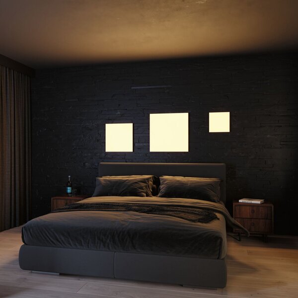Paulmann Velora Rainbow Panel 60x60cm alb RGBW, reglabil, Alb, Camera de zi / sufragerie, Metal, Modern