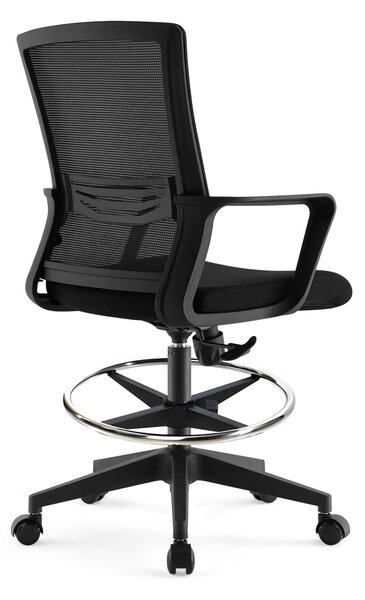 ErgoDynamic Emma Black scaun inalt de birou cu suport picioare si roti cu franare la presiune!!