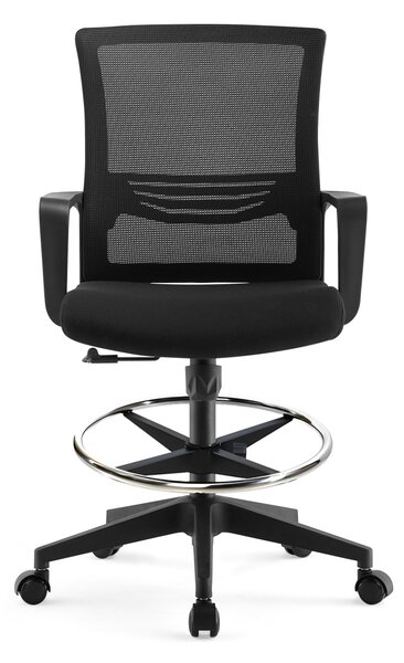 ErgoDynamic Emma Black scaun inalt de birou cu suport picioare si roti cu franare la presiune!!