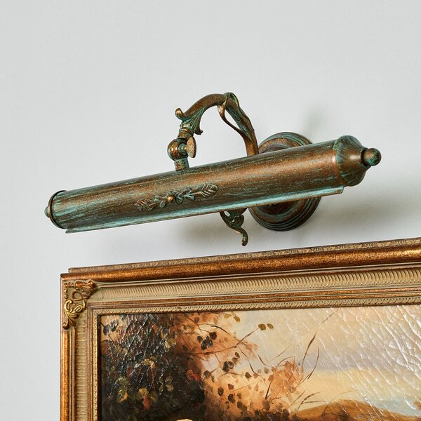 Lindby lampă tablou Kalea, 46 cm, 2 becuri, verdigris, E14