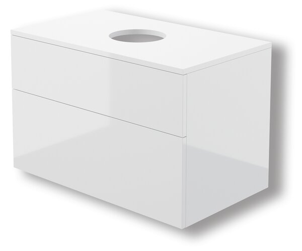 Deante Prizma dulap cu blat 80x47x52 cm sub chiuveta pe perete alb SDI_6B81