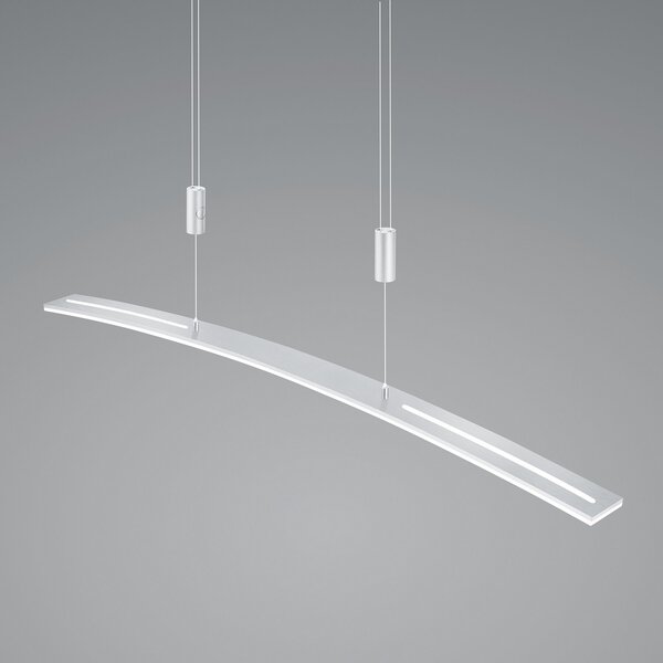 HELL LED suspendat lumina Dual cu telecomandă CCT aluminiu, reglabil, Metalic, Camera de zi / sufragerie, Metal, Modern