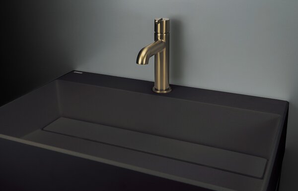 Deante Correo, lavoar blat granit 600x400x130 mm, negru, DEA-CQR_NU6M
