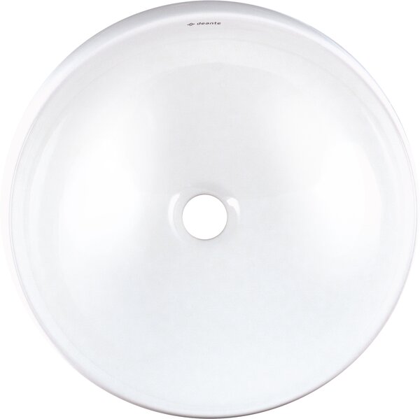 Deante Alpinia lavoar 41x41 cm rotund de blat alb luciu CGA_6U42