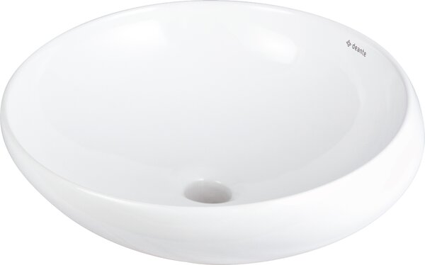 Deante Alpinia lavoar 41x41 cm rotund de blat alb luciu CGA_6U42
