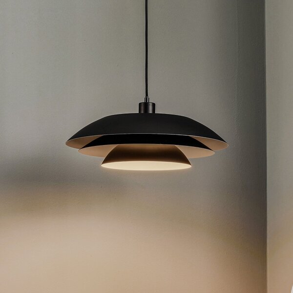 Dyberg Larsen Lampă de suspendare DL45 metal negru, reglabil, Negru, Camera de zi / sufragerie, Metal, Scandinavă