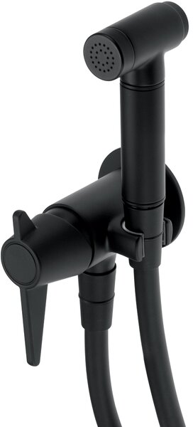 Deante Temisto baterie bideu cu set de duș ascuns negru BQT_N34M