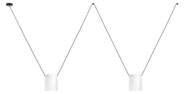 LEDS-C4 Attic Double cilindru Ø 15cm alb, reglabil, Alb, Camera de zi / sufragerie, Metal, Modern