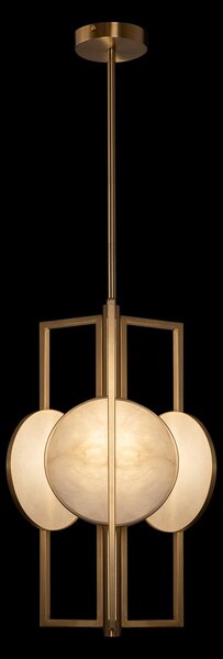 Maytoni Marmo lampă susp. pe auriu, 3 becuri, reglabil, Auriu / Alamă, Camera de zi / sufragerie, Metal, Modern