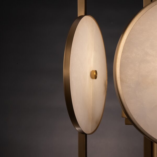 Maytoni Marmo lampă susp. pe auriu, 3 becuri, reglabil, Auriu / Alamă, Camera de zi / sufragerie, Metal, Modern