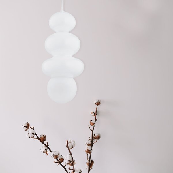Argon Orlando Plus lampă suspendată 1x6 W alb-opal 8785