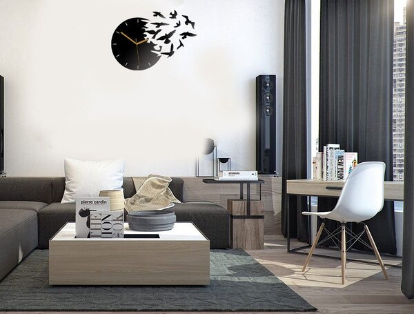 Ceas de perete MODERN BIRDS OF PARADISE NH007