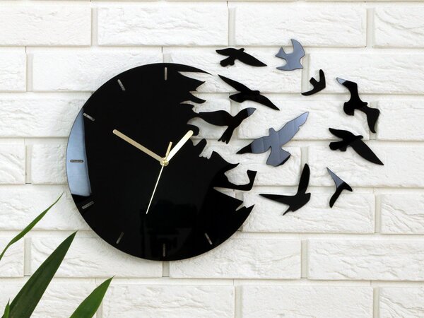 Ceas de perete MODERN BIRDS OF PARADISE NH007
