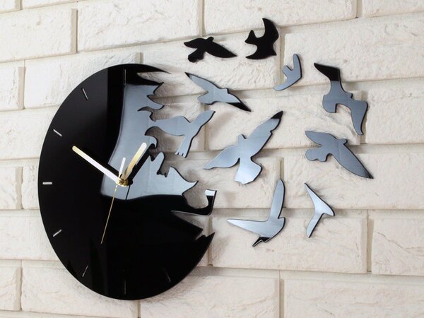 Ceas de perete MODERN BIRDS OF PARADISE NH007