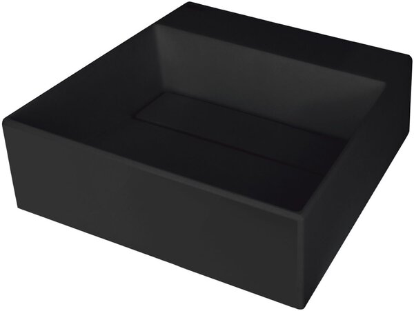Deante Correo lavoar 40x40 cm dreptunghiular de blat negru mat CQR_NU4M