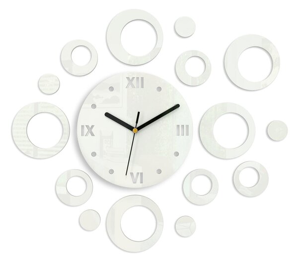 Ceas de perete RINGS WHITE