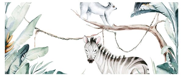 Tablou - Animale exotice (120x50 cm)