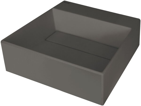 Deante Correo lavoar 40x40 cm pătrat de blat antracit mat CQR_TU4M